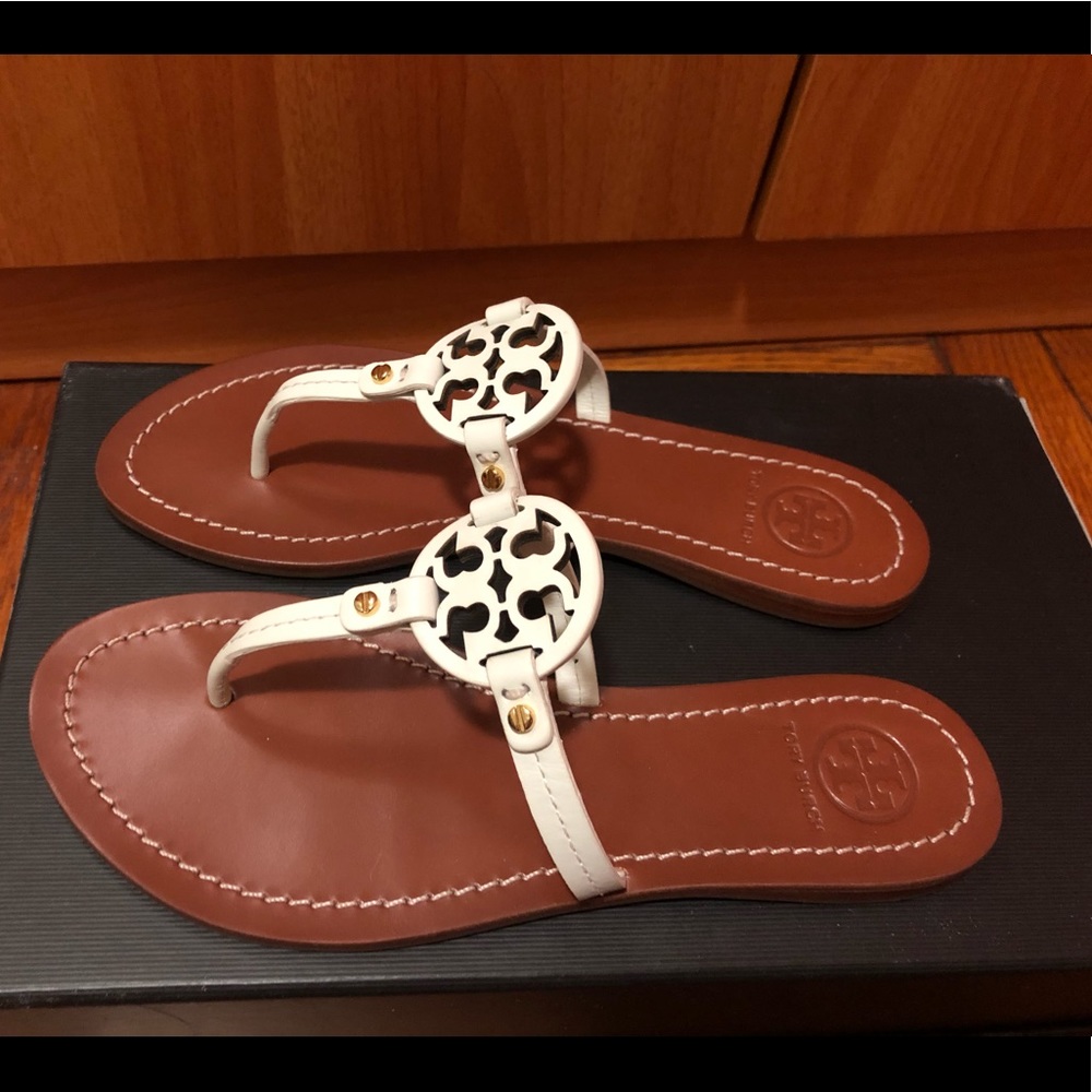 Tory Burch White Sandals